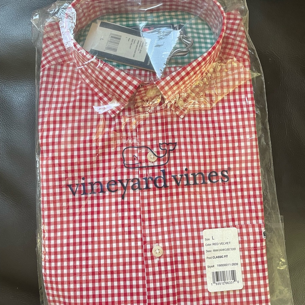 Vineyard vines checkered dress shirt